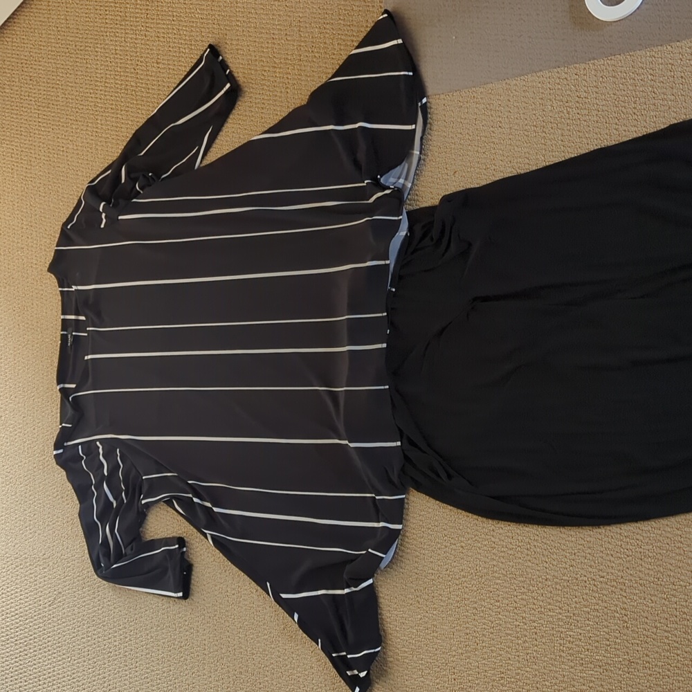 Classy and Flattering Black and White 3X Alfani Outfit